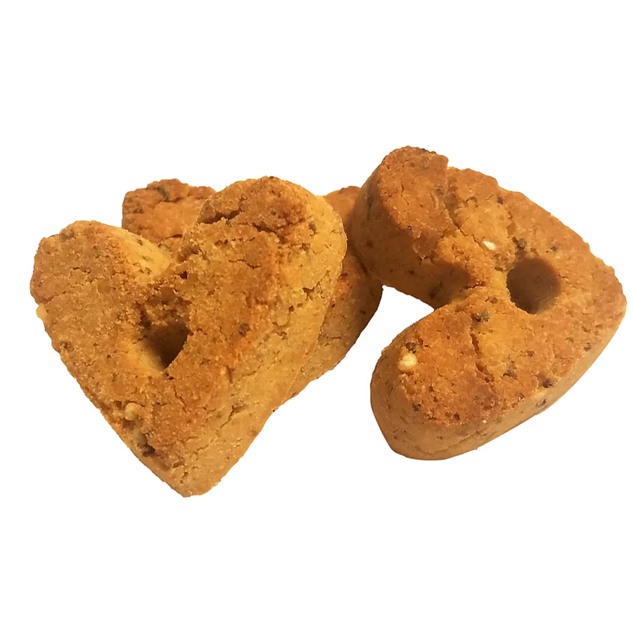 Grain Free Cheese and Bacon Hearts dog treats