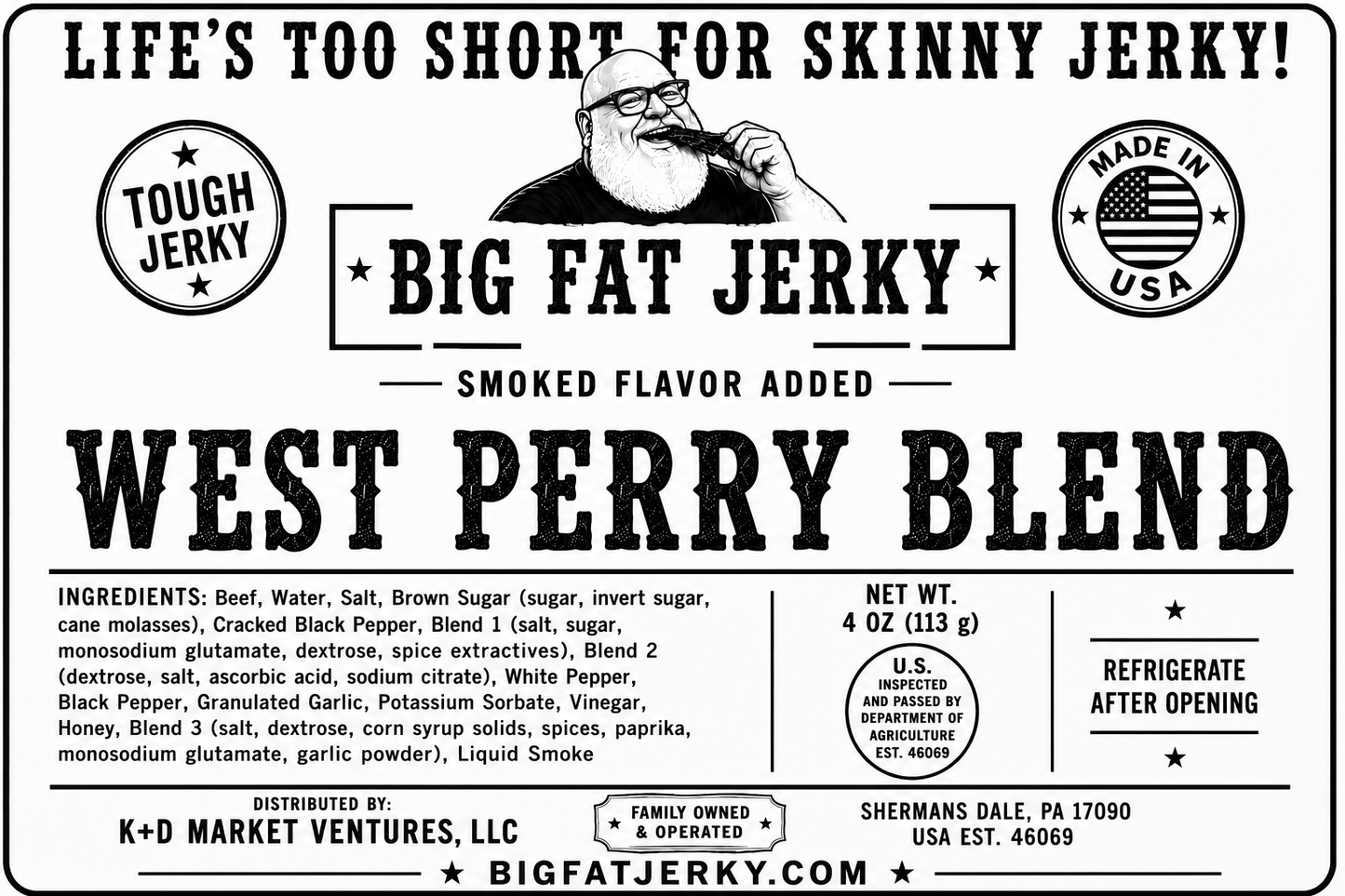 West Perry Blend - Beef Jerky for PEOPLE