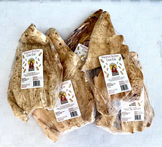 Cow Ear - baked and basted in peanut butter